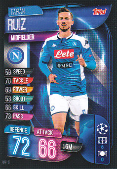 Fabian Ruiz SSC Napoli 2019/20 Topps Match Attax CL #NAP16